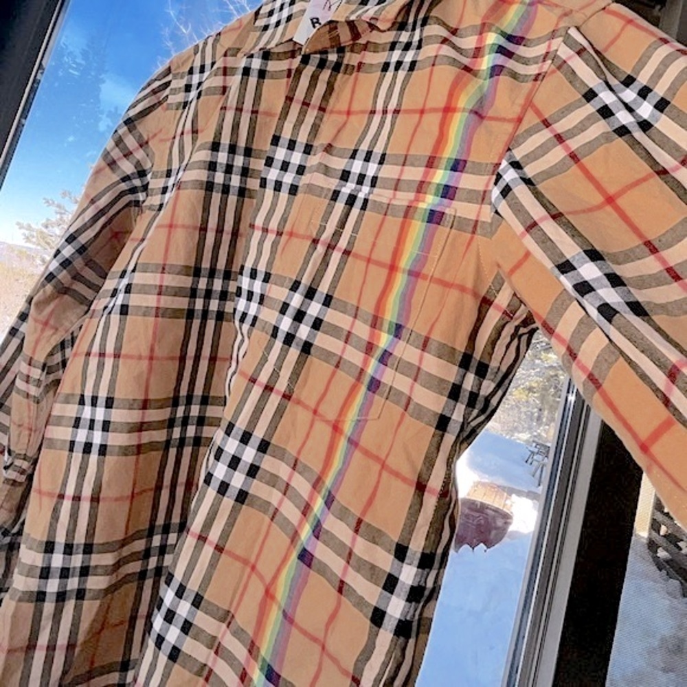 Burberry: Rainbow Chemise Nova Vintage Check Button Shirt (Limited Edition) - Picture 11 of 17